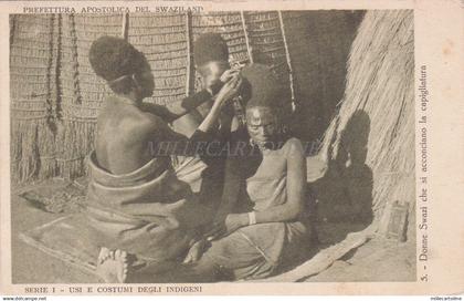 AFRICA MISSIONS - Missioni Servi Maria Swaziland - Donne Swazi acconciano 1934