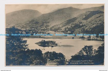 C019007 Grasmere Lake and Village. Grasmere Peaceful Vale. G. P. Abraham