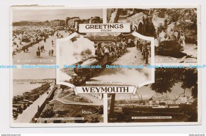 C019382 Greetings from Weymouth. The Miniature Railway. Weymouth Esplanade and S