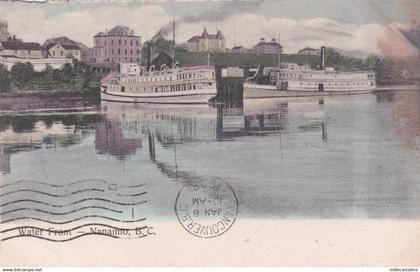 * CANADA - Nanaimo - Water Front, Steamships 1908