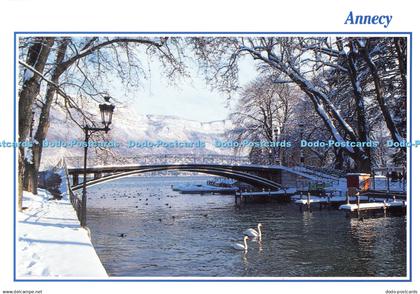 D032186 Annecy. Annecy l hiver. Le Pont des Amours. Rossat Mignod