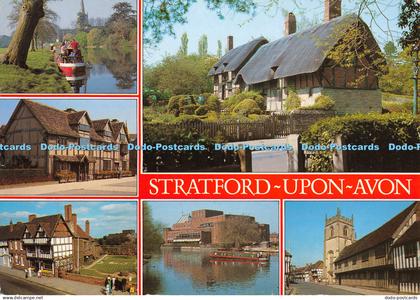 D046189 Stratford Upon Avon. River Avon. Shakespeare Birthplace. J. Salmon. Mult