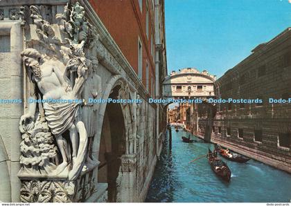 D052271 Venice. The Bridge of Sighs. Venezia. Ponte dei Sospiri. G. Gerlin. Rial