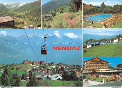 D053424 Nendaz. La station de Nendaz sur la vallee du Rhone. Darbellay. Multi Vi