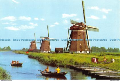 D063694 Holland. Leidschendam. Stepwise pumping mills of the Driemanspolder. Eur