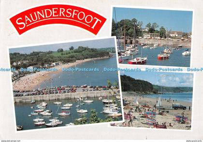 D100695 Saundersfoot. Pembrokeshire. Pembrokeshire Eye Postcards. Haven Colourpr