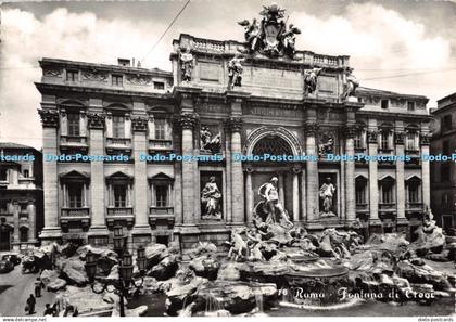 D105073 Roma. Fontana di Trevi. Belvedere. 1956