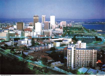 D107842 Perth. Western Australia. An evening view of Perth from Legacy Lookout.