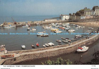 D113830 Harbour. Tenby. Pembrokeshire. 1116. Pembrokeshire Eye Postcards. Haven