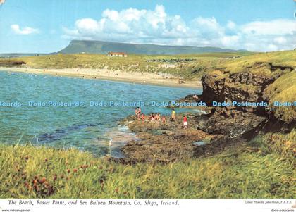 D118980 Beach. Rosses Point and Ben Bulben Mountain. Co. Sligo. Ireland. Hinde.