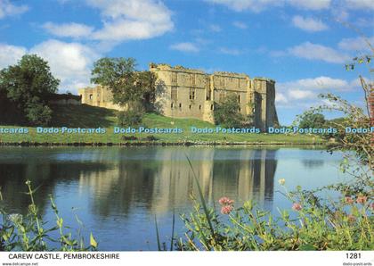 D161070 Pembrokeshire. Carew Castle. Pembrokeshire Eye Postcards. Haven Colourpr