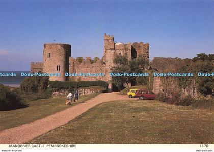 D177617 Pembrokeshire. Manorbier Castle. Pembrokeshire Eye Postcards. Haven Colo