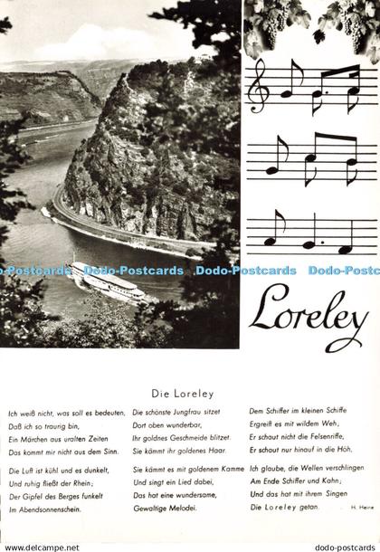 D186568 Loreley. Die Loreley. Umlauf. RP