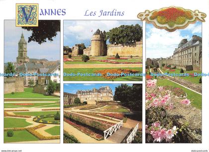 D190541 Vannes. Les Jardins. Gardens of Vannes. Hermine castle. Prefecture Count