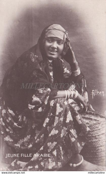 EGYPT - Jeune fille Arabe - Alban Photo Postcard