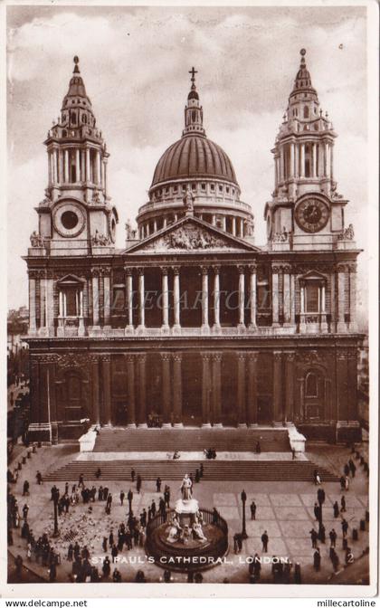 ENGLAND - London - St. Paul's Cathedral - Photo Postcard 1939