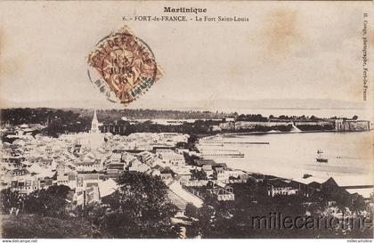 * MARTINIQUE - Fort de France - Le Fort Saint Louis 1906