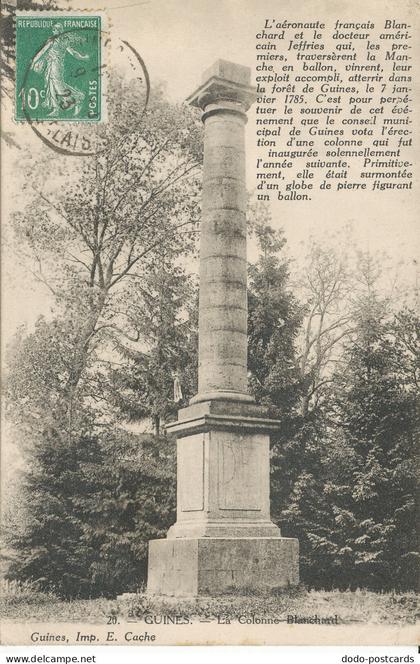 PC31750 Guines. La Colonne Blanchard. E. Cache. 1923