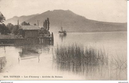 PC33659 Veyrier. Lac d Annecy. Arrivee du Bateau. Abem