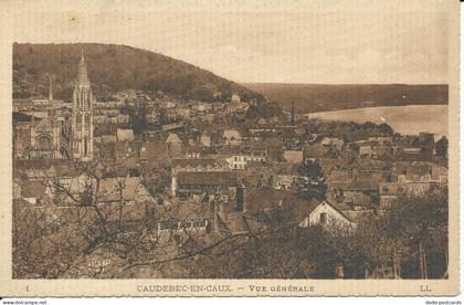 PC36433 Caudebec en Caux. Vue Generale. LL. B. Hopkins