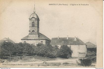 PC39345 Marcilly. L Eglise et le Presbytere. Merger