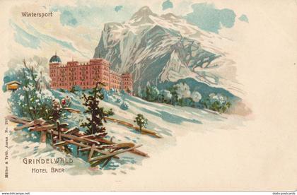 PC49874 Wintersport. Grindelwald. Hotel Baer. Muller and Trub. No 293