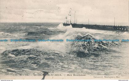 R011283 Boulogne sur Mer. Mer Houleuse. Stevenard. 1907