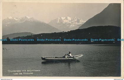 R011623 Thunersee mit Blumlisalp. Lac de Thoune