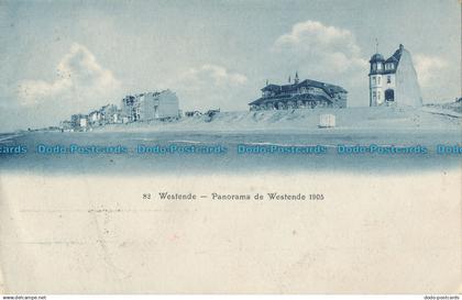 R011795 Westende. Panorama de Westende 1905