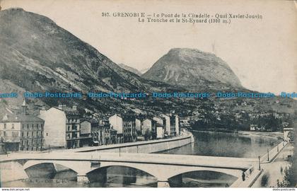 R015386 Grenoble. Le Pont de la Citadelle. Quai Xavier Jouvin. La Tronche et le