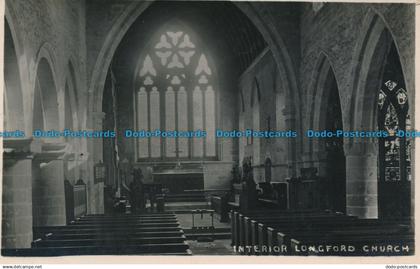 R026556 Interior Longford Church. 1935