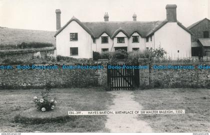 R027959 Hayes Barton. Birthplace of Sir Walter Raleigh. Frith