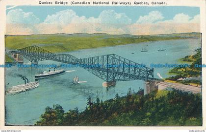 R032052 Quebec Bridge. Canadian National Railways. Quebec. Canada. Valentine