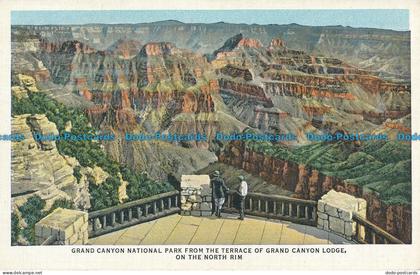 R034141 Grand Canyon National Park from the Terrace of Grand Canyon Lodge on the