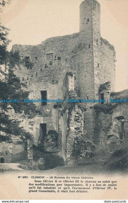 R040879 Clisson. Ruines du Vieux Chateau. No 290