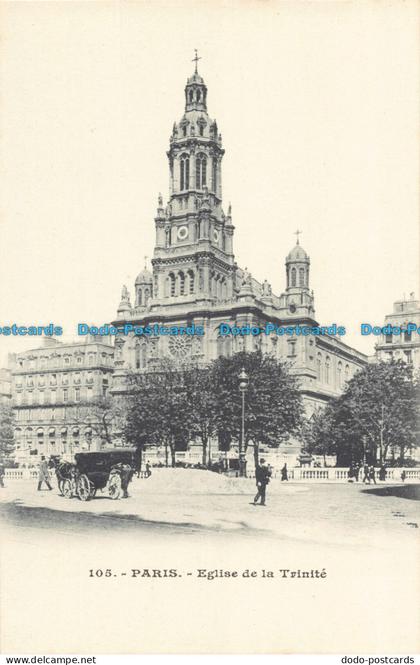 R075134 Paris. Eglise de la Trinite. Postcard