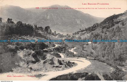 R093527 Eaux Bonnes. la Vieille et la Nouvelle route de Laruns a Eaux Bonnes. No