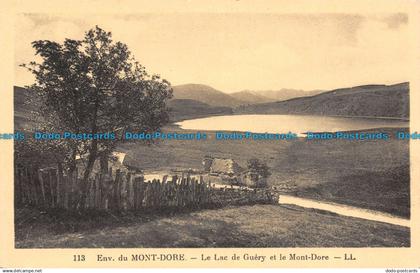 R102271 Env. du Mont Dore. Le Lac de Guery et le Mont Dore. LL