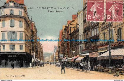 R135281 Le Havre. Rue de Paris. Paris Street. G. F. Le Havre. Le Deley