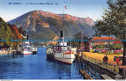 R154668 Annecy. Le Port et le Mont Veyrier. LL. No 387