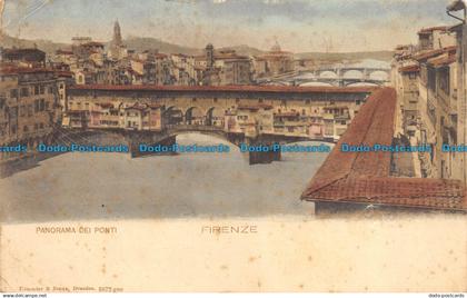 R158313 Panorama dei Ponti. Firenze. 1904