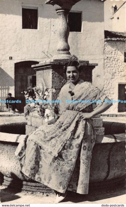 R179455 Valencia. A Country Woman of Valencia in Festive Dress. 1953