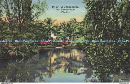 R210604 DF 23 A Canal Scene Fort Lauderdale Florida Dade County Newsdealers Supp