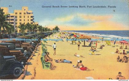 R211686 General Beach Scene Looking North Fort Lauderdale Florida Eli Witt Cigar