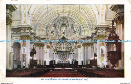 R215070 215 Cathedrale de Chicoutimi Interieur Que Lorenzo Audet 1954