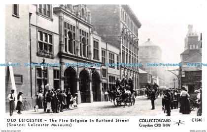 R231478 Old Leicester The Fire Brigade in Rutland Street Horse Leicester Museum