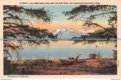 R236714 34222 Yellowstone Lake and Colter Peak Yellowstone National Park Haynes