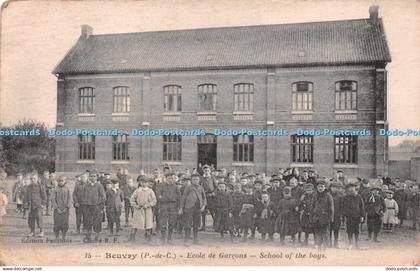 R247464 Beuvry P de C Ecole de Garcons School of the boys Cliche B F Catala Frer