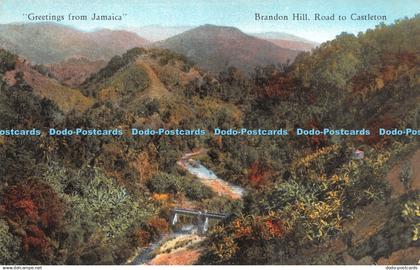 R276179 Greetings from Jamaica Brandon Hill Road to Castleton A Dupperly