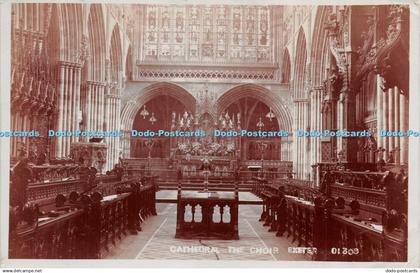 R280289 Cathedral The Choir Exeter No 1306 S A Chandler 1911